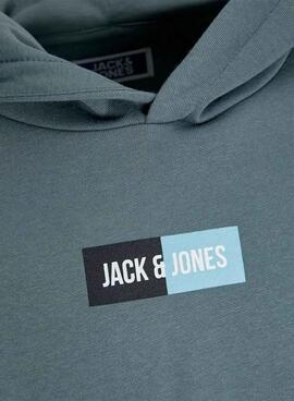 Sweat à capuche Jack and Jones bleu marine pour enfant.