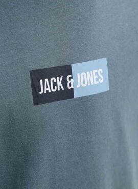 T-shirt Jack and Jones bleue pour enfant.