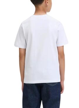 T-shirt Jack and Jones blanc pour enfant