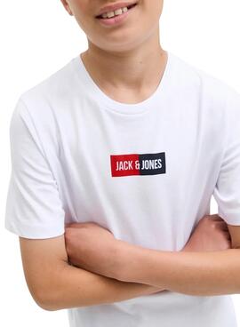 T-shirt Jack and Jones blanc pour enfant