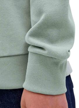 Sweat à capuche Jack and Jones Geplas vert pour enfant