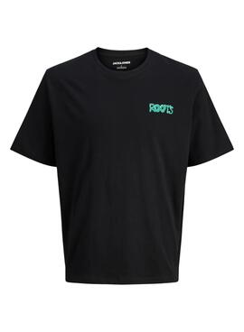 T-shirt Jack and Jones Wobly noir pour enfant