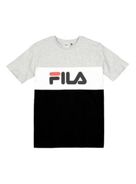 T-Shirt Fila Classic Blocked Gris Enfante