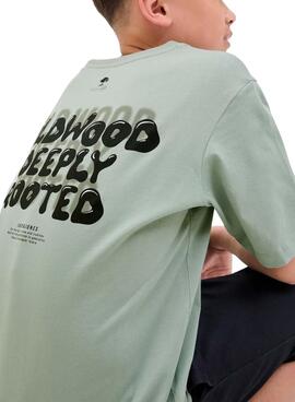 T-shirt Jack and Jones Wobly vert pour enfant