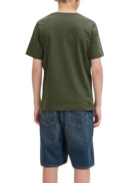 T-shirt Jack and Jones Logo vert pour homme