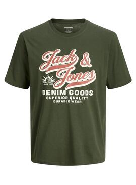 T-shirt Jack and Jones Logo vert pour homme