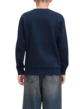 Sweatshirt Jack and Jones Logo bleu marine pour enfant