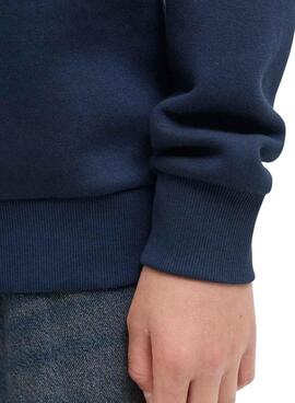 Sweatshirt Jack and Jones Logo bleu marine pour enfant