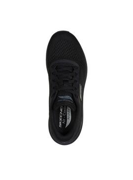 Chaussures Skechers Arch Fit noires pour femmes.