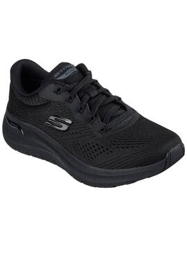 Chaussures Skechers Arch Fit noires pour femmes.