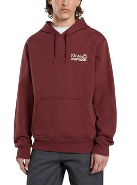 Sweatshirt Dickies Donut grenat pour homme.