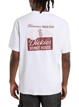 T-shirt Dickies Burns blanc pour homme