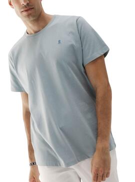 T-shirt El Pulpo basique bleue pour homme