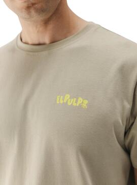 T-shirt El Pulpo Ice Cream vert pour homme.