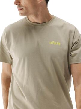 T-shirt El Pulpo Ice Cream vert pour homme.