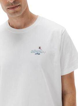 T-shirt El Pulpo Old School blanc pour homme