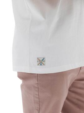 T-shirt El Pulpo Old School blanc pour homme