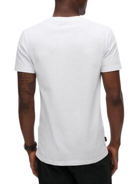 T-shirt Superdry Essential Logo blanc pour homme