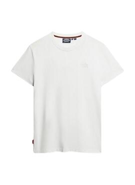 T-shirt Superdry Essential Logo blanc pour homme