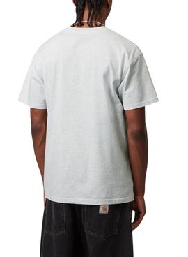 Maillot Carhartt American Script gris pour homme