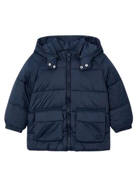 Manteau scolaire basique marine pour garçon de la marque Mayoral