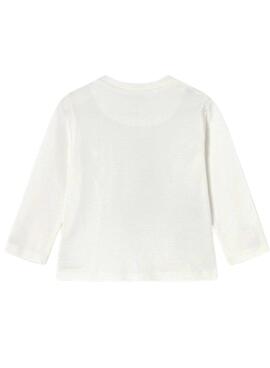 T-shirt Mayoral motard blanc pour bébé