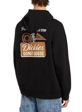 Sweat à capuche Dickies Donut House noir pour homme