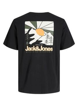 T-shirt Jack and Jones Mine noir pour homme