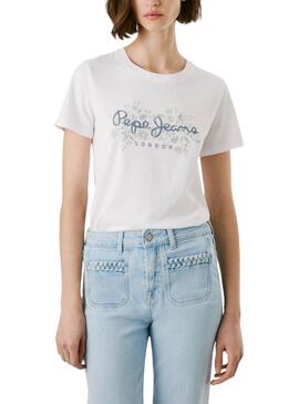 Maillot Pepe Jeans Bero blanc pour femme