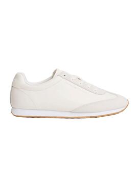Chaussures Tommy Hilfiger Heritage Runner blanches pour femmes