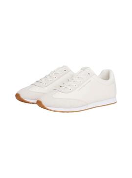 Chaussures Tommy Hilfiger Heritage Runner blanches pour femmes