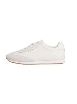 Chaussures Tommy Hilfiger Heritage Runner blanches pour femmes