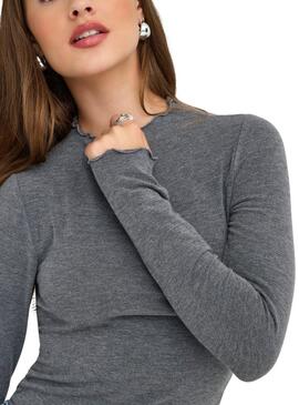 Pullover Only Glamour gris pour femme