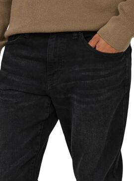 Jean Only and Sons Weft noir pour homme