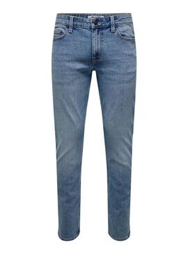 Jean Only and Sons Loom en denim clair pour homme