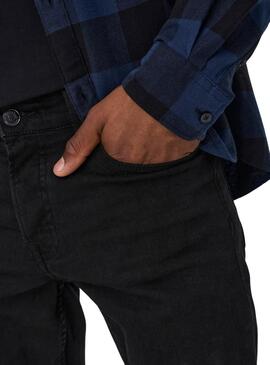 Pantalon noir Only and Sons Loom pour homme.