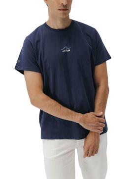 T-shirt El Pulpo Le bleu océan pour homme