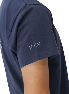 T-shirt El Pulpo Le bleu océan pour homme