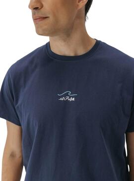 T-shirt El Pulpo Le bleu océan pour homme