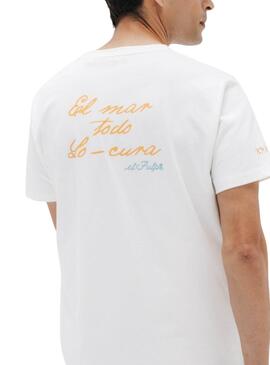 T-shirt El Pulpo La Mer blanche pour homme