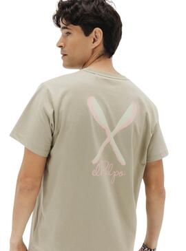 T-shirt El Pulpo Palas vert pour homme.