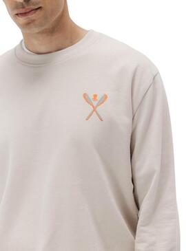 Sweatshirt El Pulpo Palas beige pour homme