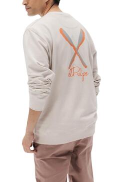Sweatshirt El Pulpo Palas beige pour homme