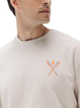 Sweatshirt El Pulpo Palas beige pour homme
