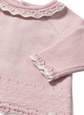 Ensemble Mayoral 3 pièces rose pour nouveau-né