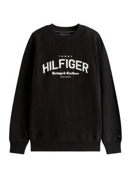 Sweatshirt Tommy Hilfiger Arch noire pour homme