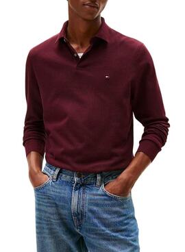 Polo Tommy Hilfiger 1985 bordeaux pour homme