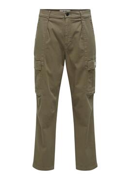 Pantalon Only and Sons Wills vert pour homme