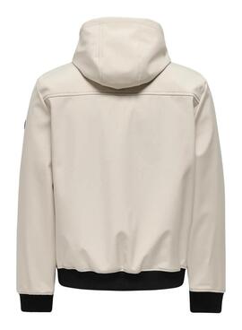 Veste de chasse Only and Sons Bowie beige pour homme