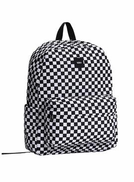 Sac à dos Vans Old Skool Checkerboard blanc et noir